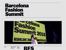 Tablet Screenshot of barcelonafashionsummit.com